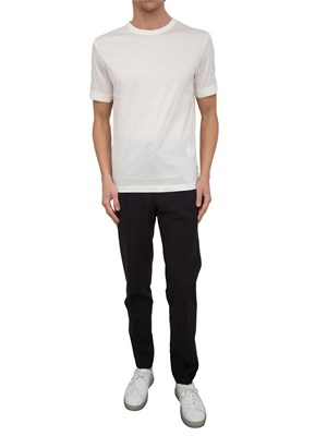 T-shirt in cotone mercerizzato Paolo Pecora bianco in UOMO