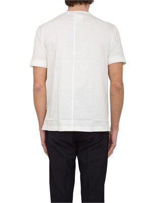 T-shirt in cotone mercerizzato Paolo Pecora bianco in UOMO