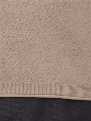 T-shirt in maglia Paolo pecora puro cotone tortora in UOMO