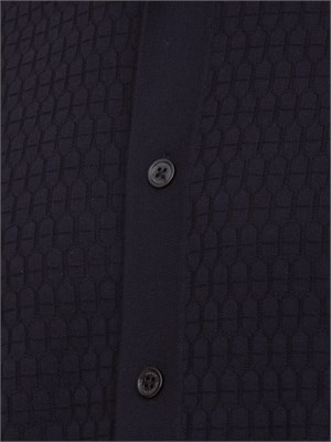 Camicia in maglia a maniche corte Paolo Pecora blu in UOMO