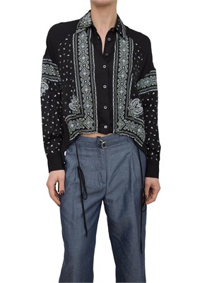 Camicia Pinko asimmetrica stampa bandana in DONNA