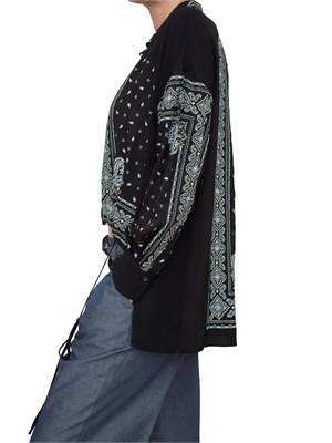 Camicia Pinko asimmetrica stampa bandana in DONNA