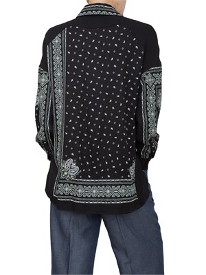 Camicia Pinko asimmetrica stampa bandana in DONNA
