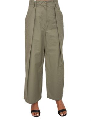 Pantaloni wide leg iBLUES kaki in DONNA