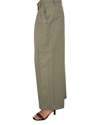 Pantaloni wide leg iBLUES kaki in DONNA