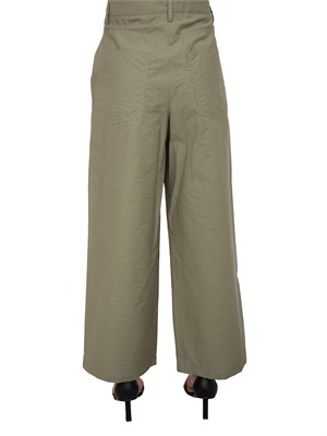 Pantaloni wide leg iBLUES kaki in DONNA