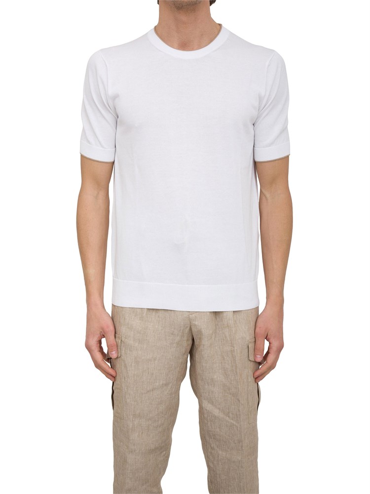 T-shirt Peserico in filato di puro cotone bianco