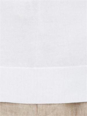 T-shirt Peserico in filato di puro cotone bianco in UOMO