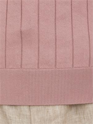 T-shirt Peserico in filato di puro cotone rosa in UOMO