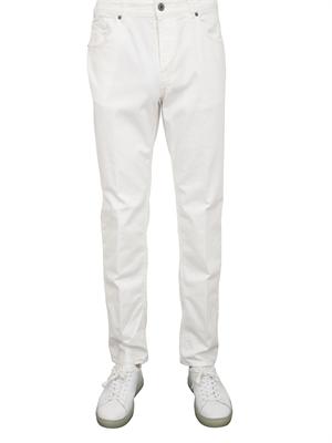 Jeans Peserico in cotone bianco in UOMO