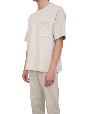 T-shirt in felpa Peserico french terry grigio in UOMO