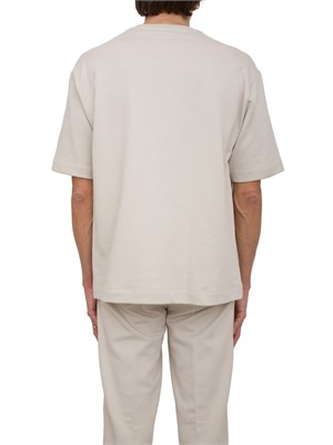 T-shirt in felpa Peserico french terry grigio in UOMO