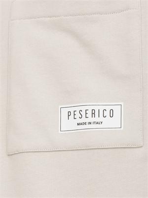 T-shirt in felpa Peserico french terry grigio in UOMO