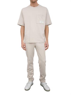Jogger in felpa Peserico french terry grigio in UOMO