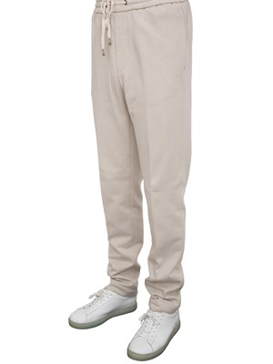Jogger in felpa Peserico french terry grigio in UOMO