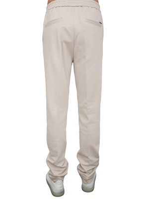 Jogger in felpa Peserico french terry grigio in UOMO