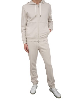 Felpa Peserico french terry grigio in UOMO