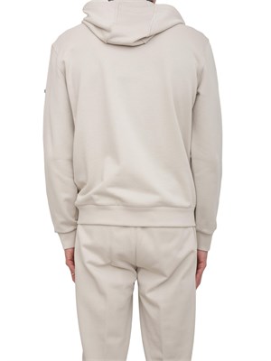 Felpa Peserico french terry grigio in UOMO