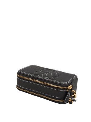 Borsetta a tracolla Pinko con logo Love Birds in rilievo nero in DONNA