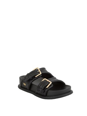 Sandali Liu Jo neri con fascette bold in DONNA
