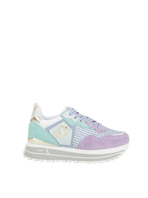 Sneakers platform multicolor Liu Jo in suede e mesh in DONNA