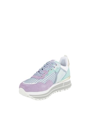 Sneakers platform multicolor Liu Jo in suede e mesh in DONNA