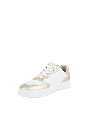 Sneakers Liu Jo donna in pelle bianco e oro in DONNA