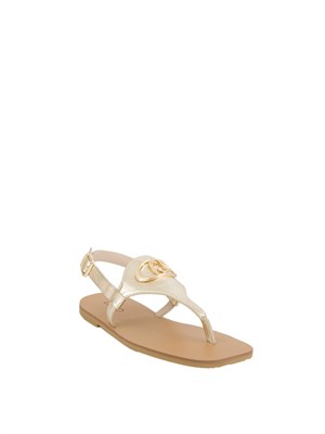 Sandali infradito Liu Jo laminati oro in DONNA