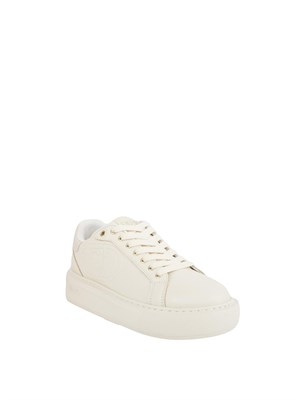 Sneakers Liu Jo in pelle bianco panna e oro in DONNA