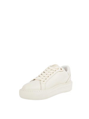 Sneakers Liu Jo in pelle bianco panna e oro in DONNA