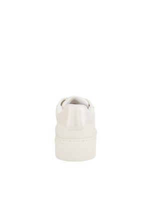 Sneakers Liu Jo in pelle bianco panna e oro in DONNA
