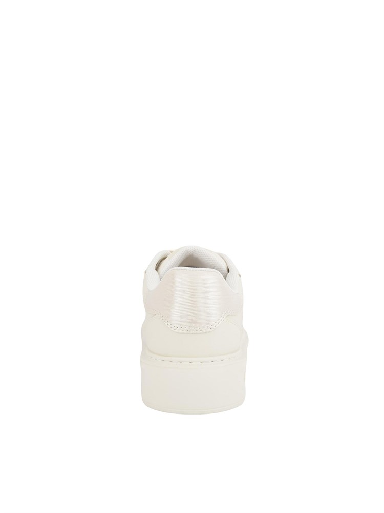 Sneakers Liu Jo in pelle bianco panna e oro