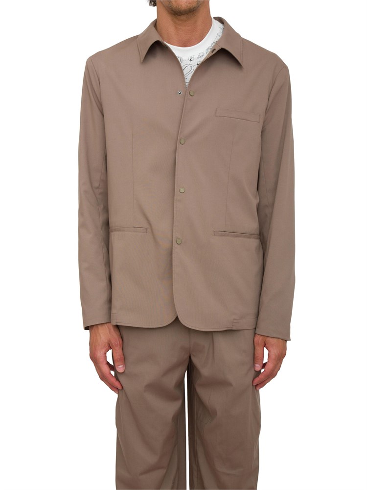 ARMANI EXCHANGE Giacca monopetto A.X. beige con tre tasche