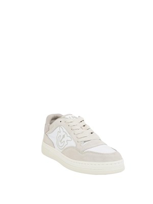 Sneakers beige Pinko in pelle con logo lato in DONNA