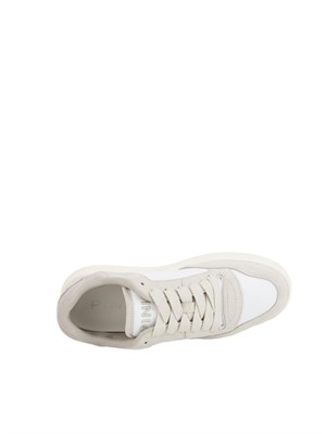 Sneakers beige Pinko in pelle con logo lato in DONNA