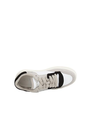 Sneakers grigie Pinko in pelle con logo lato in DONNA