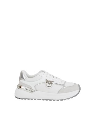 Sneakers Pinko con logo e dettagli specchiato bianco in DONNA