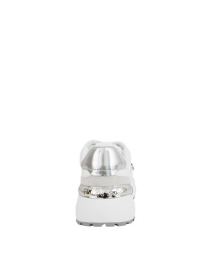 Sneakers Pinko con logo e dettagli specchiato bianco in DONNA