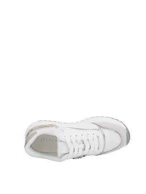 Sneakers Pinko con logo e dettagli specchiato bianco in DONNA