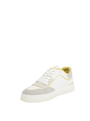 Sneakers bianche Pinko in pelle con logo ricamato in DONNA