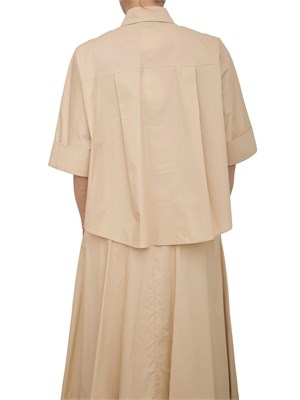 LIU JO Camicia boxy Liu-jo beige in cotone in DONNA
