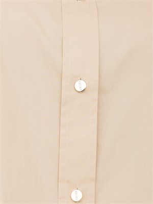 LIU JO Camicia boxy Liu-jo beige in cotone in DONNA