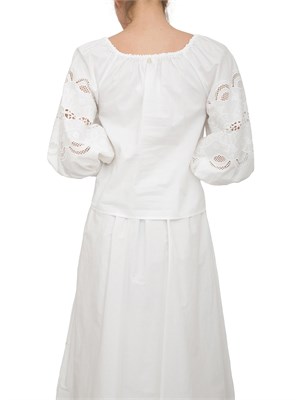 LIU JO Blusa Liu-jo in cotone con ricami bianco in DONNA