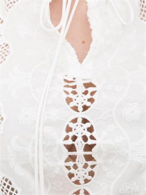 LIU JO Blusa Liu-jo in cotone con ricami bianco in DONNA