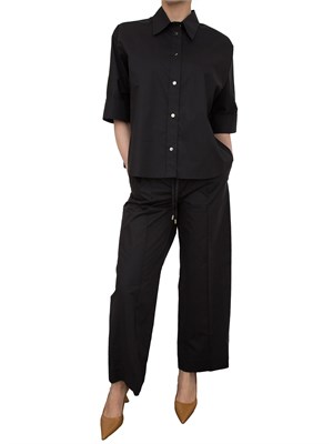 LIU JO Camicia boxy Liu-jo nero in cotone in DONNA