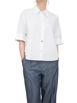 LIU JO Camicia boxy Liu-jo bianco in cotone in DONNA