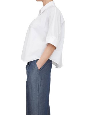 LIU JO Camicia boxy Liu-jo bianco in cotone in DONNA