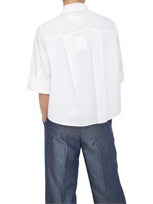 LIU JO Camicia boxy Liu-jo bianco in cotone in DONNA