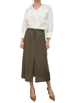 LIU JO Gonna longuette cargo Liu-jo verde in DONNA