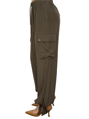 LIU JO Pantaloni cargo Liu-jo verde in DONNA